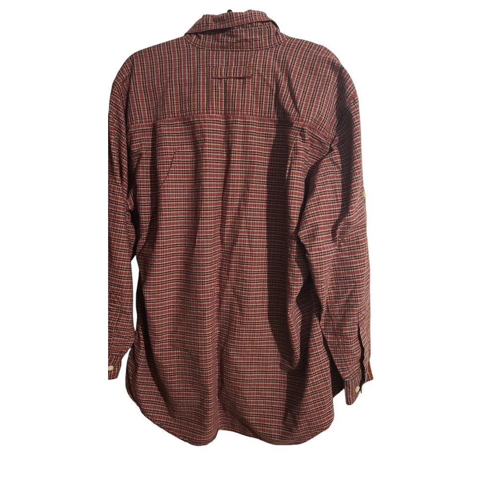 Vintage Woolrich Shirt Mens Large Red Black Flannel USA 90s - Picture 2 of 5